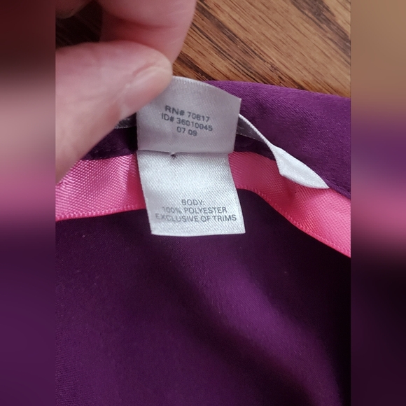 Victoria Secret Iconic Satin Robe Kimono Burgundy - Picture 8 of 12